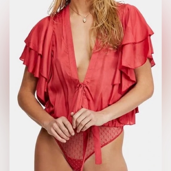 Free People Intimately Call Me Later Sold Bodysuit - Picture 2 of 8